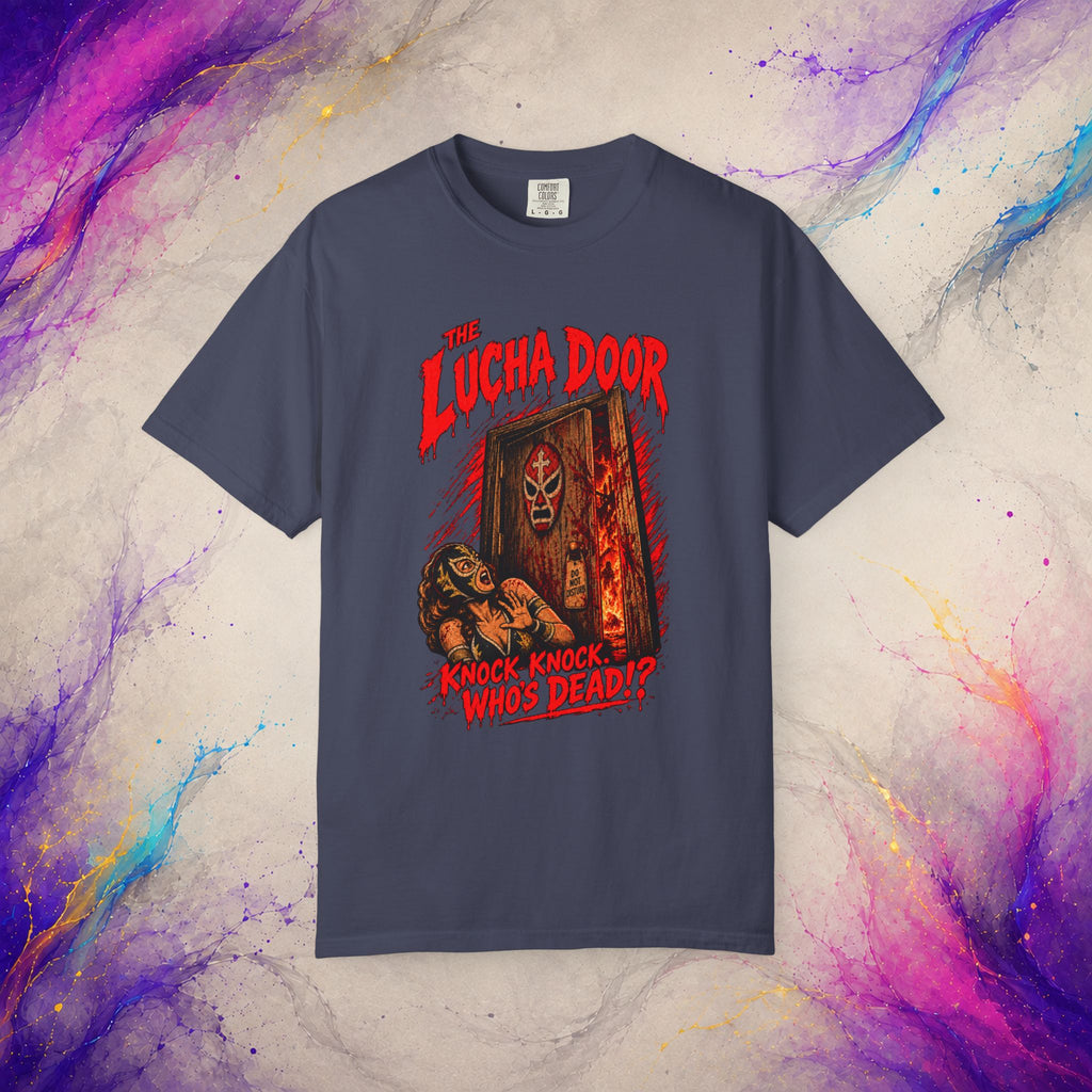 The Lucha Door Tee - Wrestling Horror Graphic Shirt