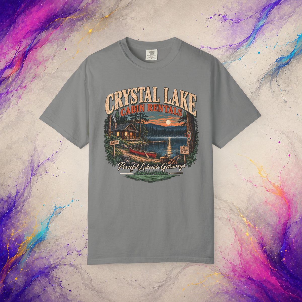 Cabin 13 Rentals T-Shirt | Retro Slasher Camp Horror Tee