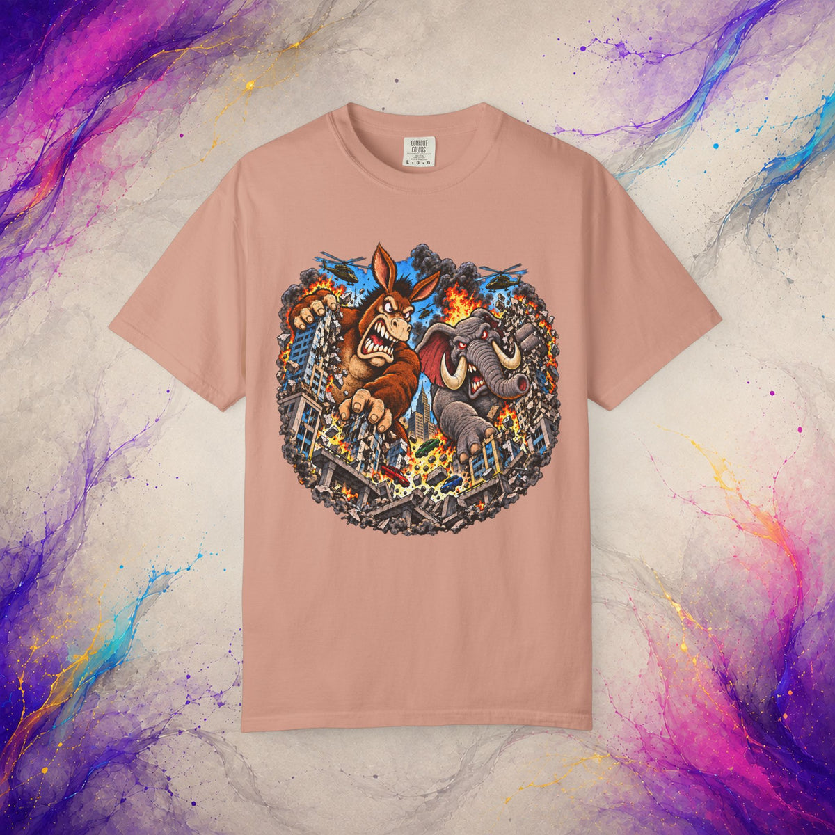 Two-Party Monster Mayhem Tee | Political Satire T-Shirt