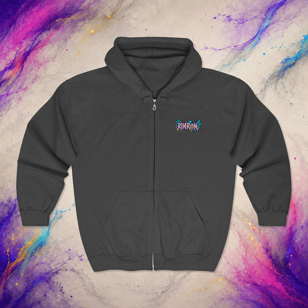 Stay Weird. Stay Human. Zip-Up | RINRON Original Graphic Hoodie