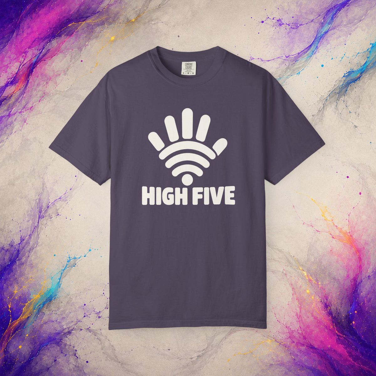 High Five Tee | Wi-Fi Hand Pun Graphic Shirt