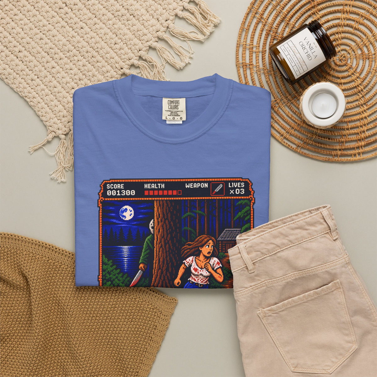 Camp This Way Tee | Retro Pixel Slasher Horror T-Shirt