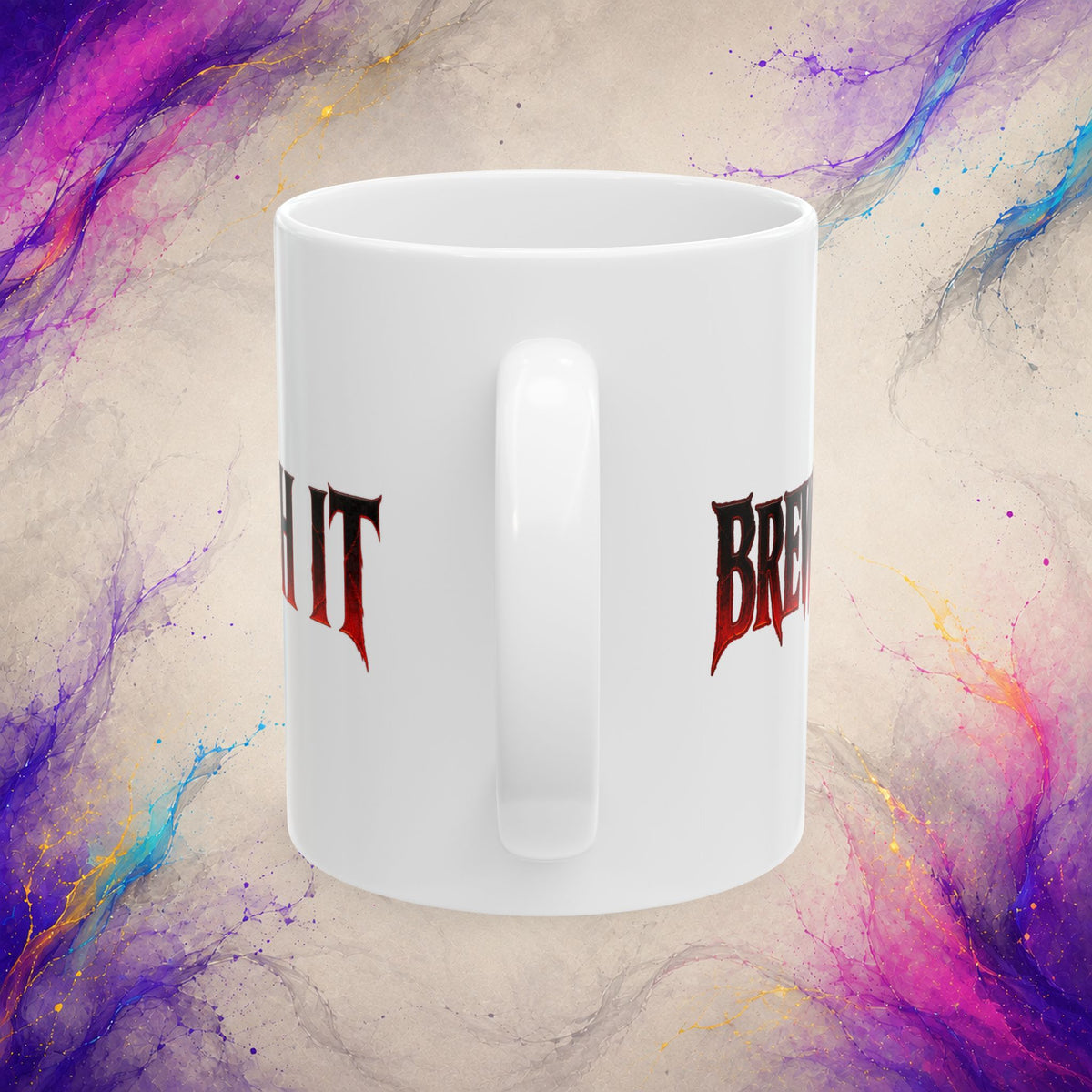 Brewtality Finish It Mug | Dark Coffee Gamer Coffee Cup