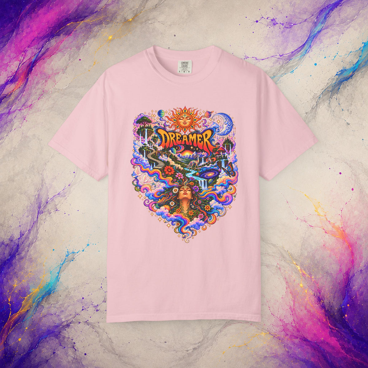 Dreamer Tee | Psychedelic Cosmic Nature Graphic T-Shirt