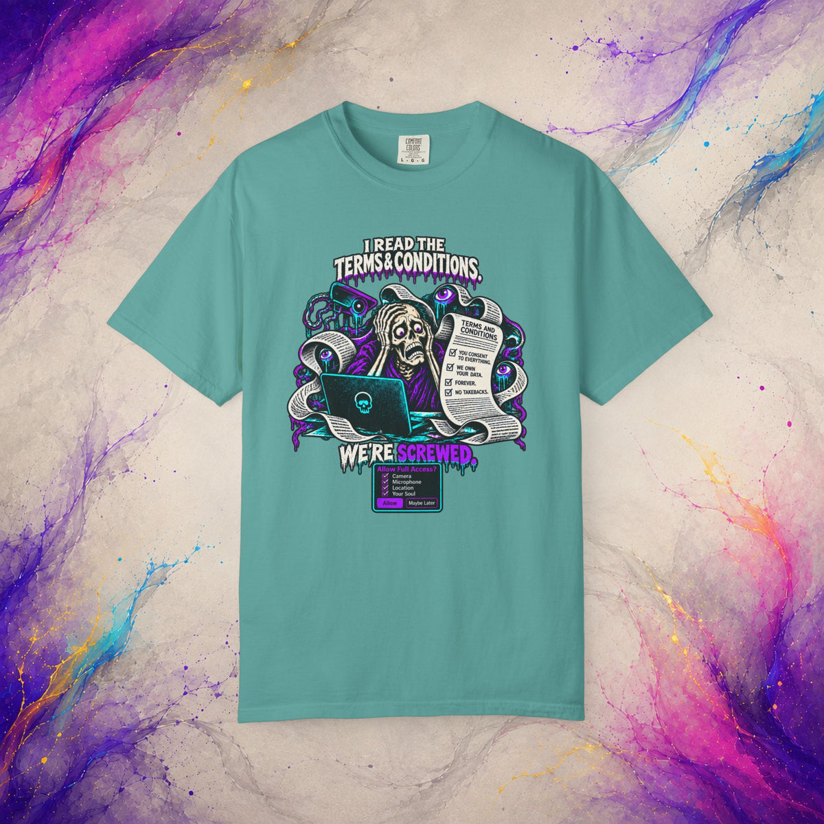 Read the Terms & Conditions Tee | Tech Privacy Dark Humor T-Shirt