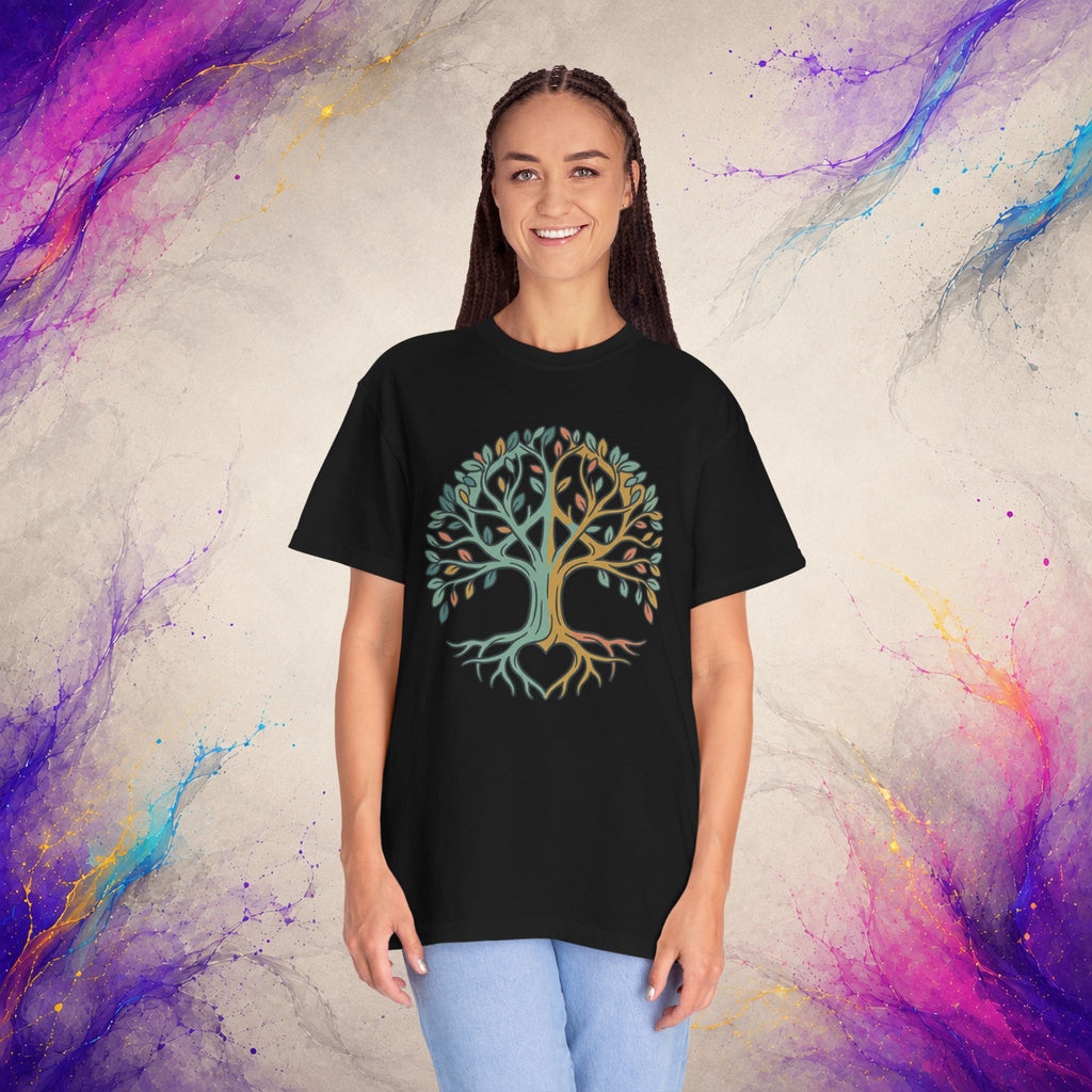 Peace Tree of Life Tee | Retro Peace Symbol Graphic T-Shirt