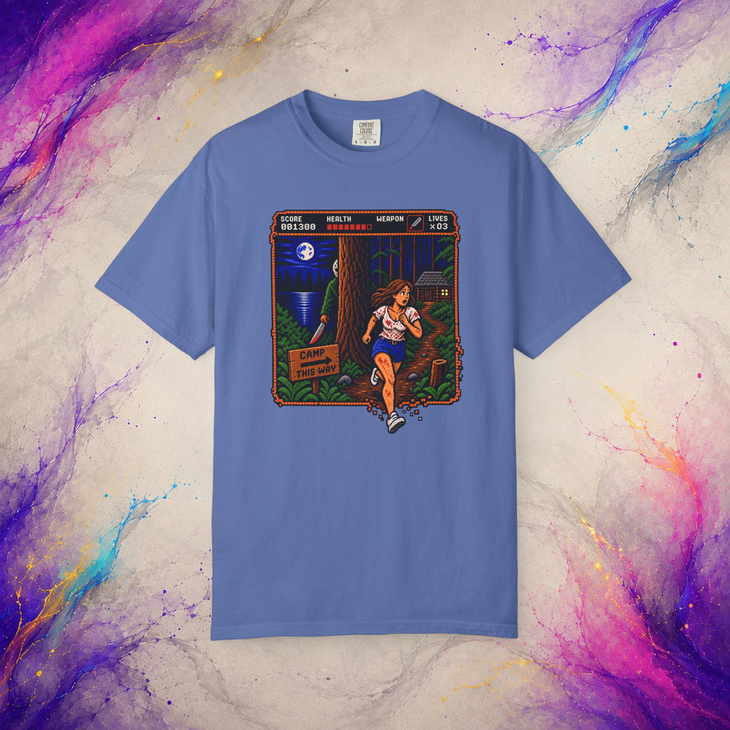 Camp This Way Tee | Retro Pixel Slasher Horror T-Shirt