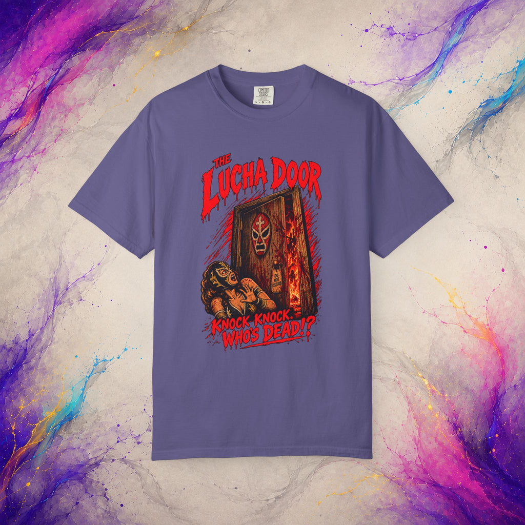 The Lucha Door Tee - Wrestling Horror Graphic Shirt
