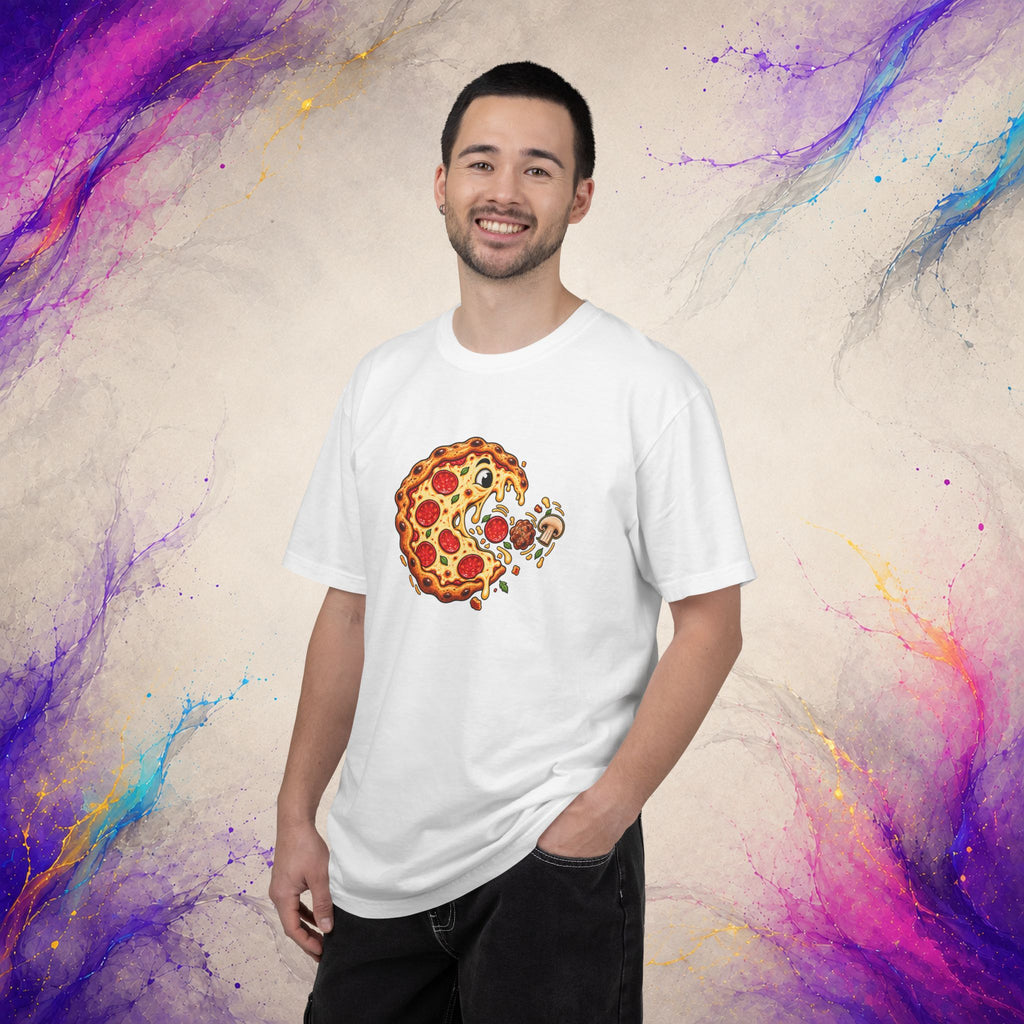 Pizza Chase Tee | Retro Arcade Inspired Pizza Graphic T-Shirt