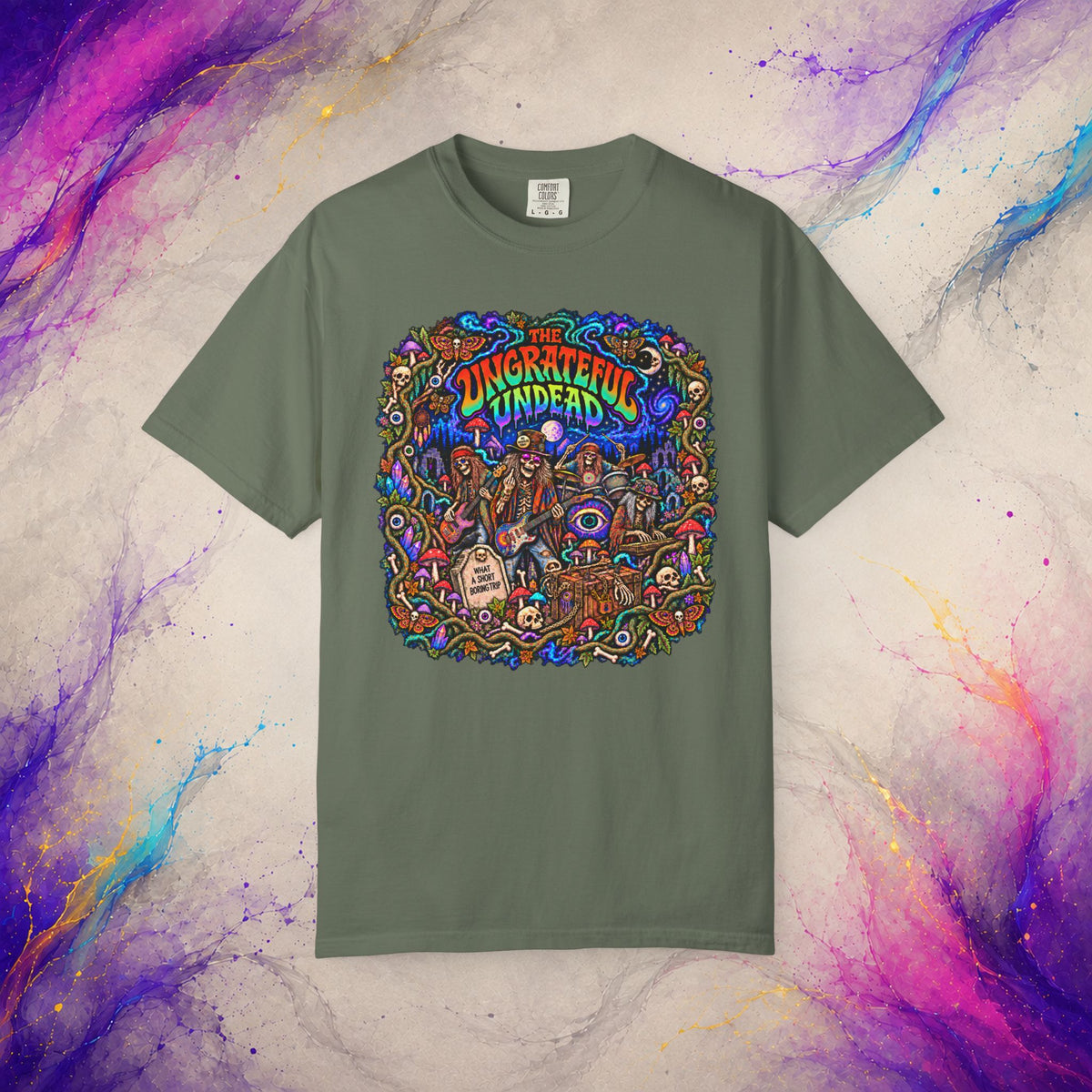 The Ungrateful Undead Tee | Psychedelic Zombie Rock T-Shirt