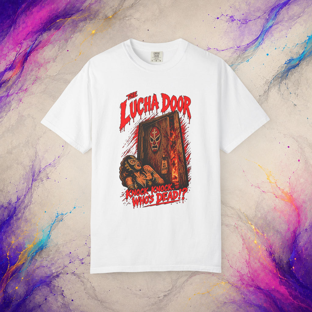 The Lucha Door Tee - Wrestling Horror Graphic Shirt