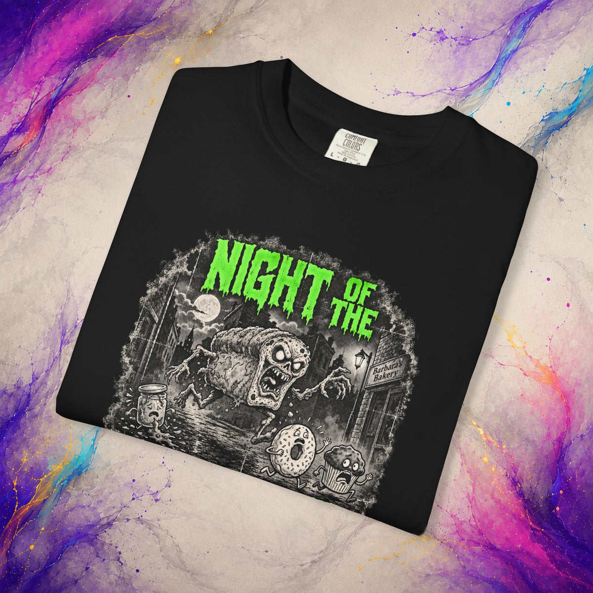 Night of the Living Bread Tee | Retro Zombie Horror Shirt