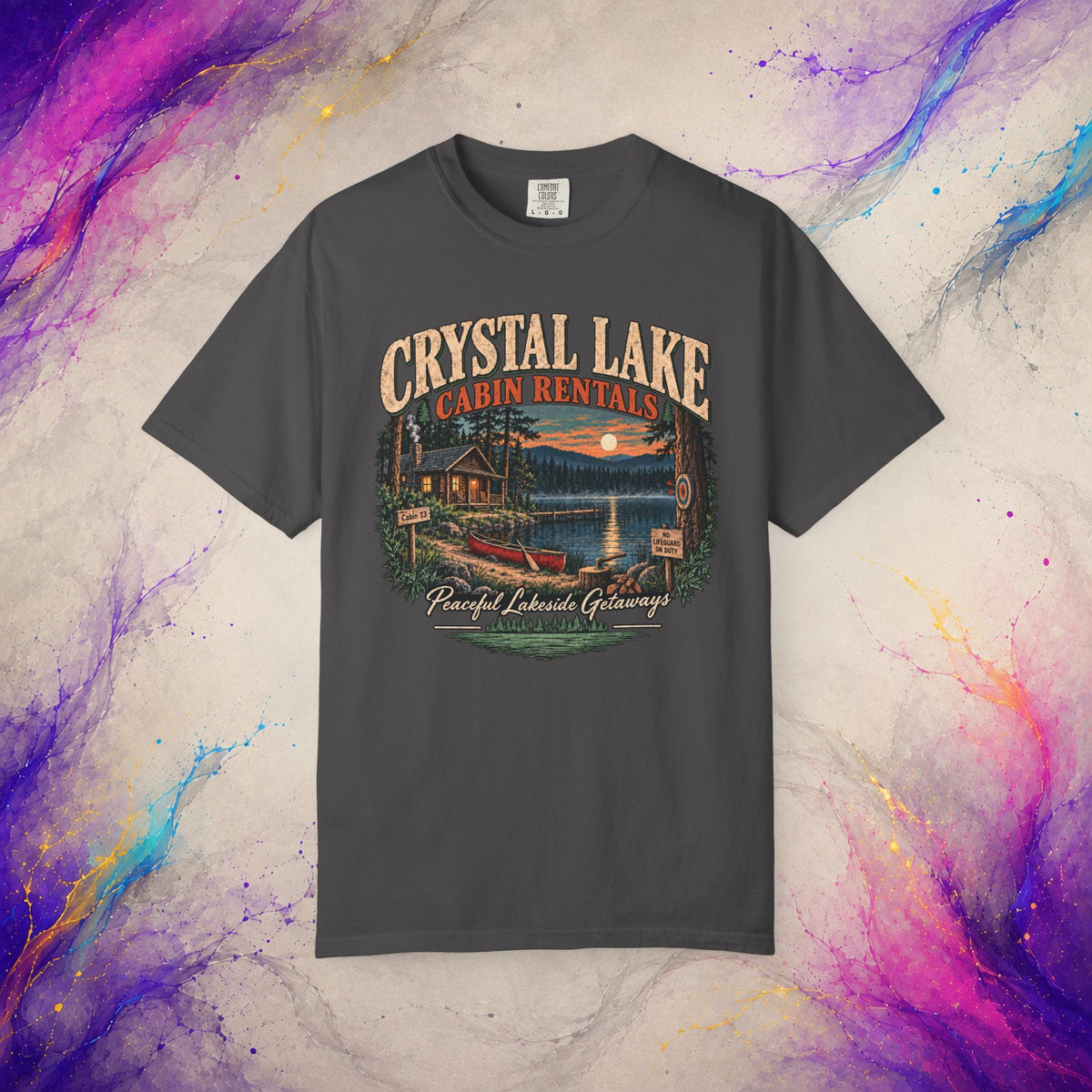 Cabin 13 Rentals T-Shirt | Retro Slasher Camp Horror Tee