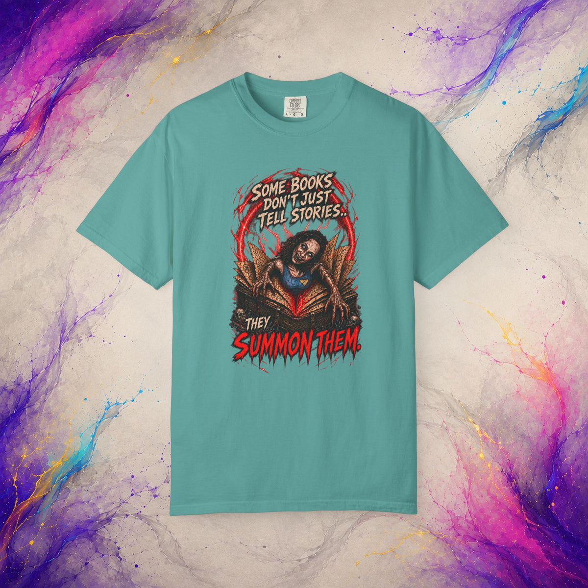 They Summon Them Tee | Cursed Book Horror Shirt
