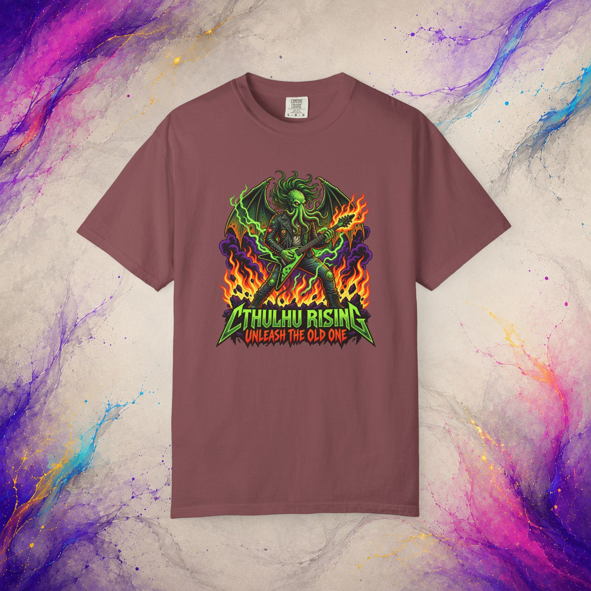 Cthulhu Rising Tee | Cosmic Horror Metal Graphic T-Shirt