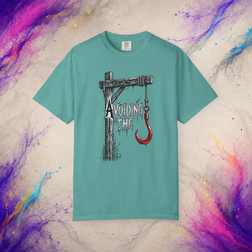 Avoiding The Hook Tee | Distressed Gothic Horror Shirt