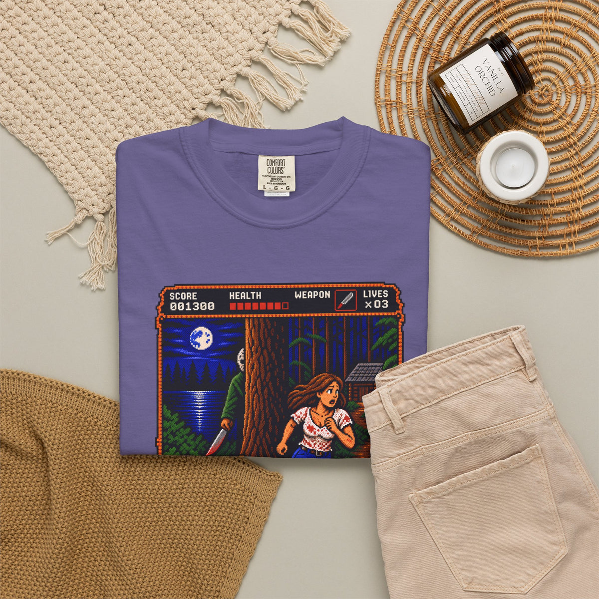 Camp This Way Tee | Retro Pixel Slasher Horror T-Shirt