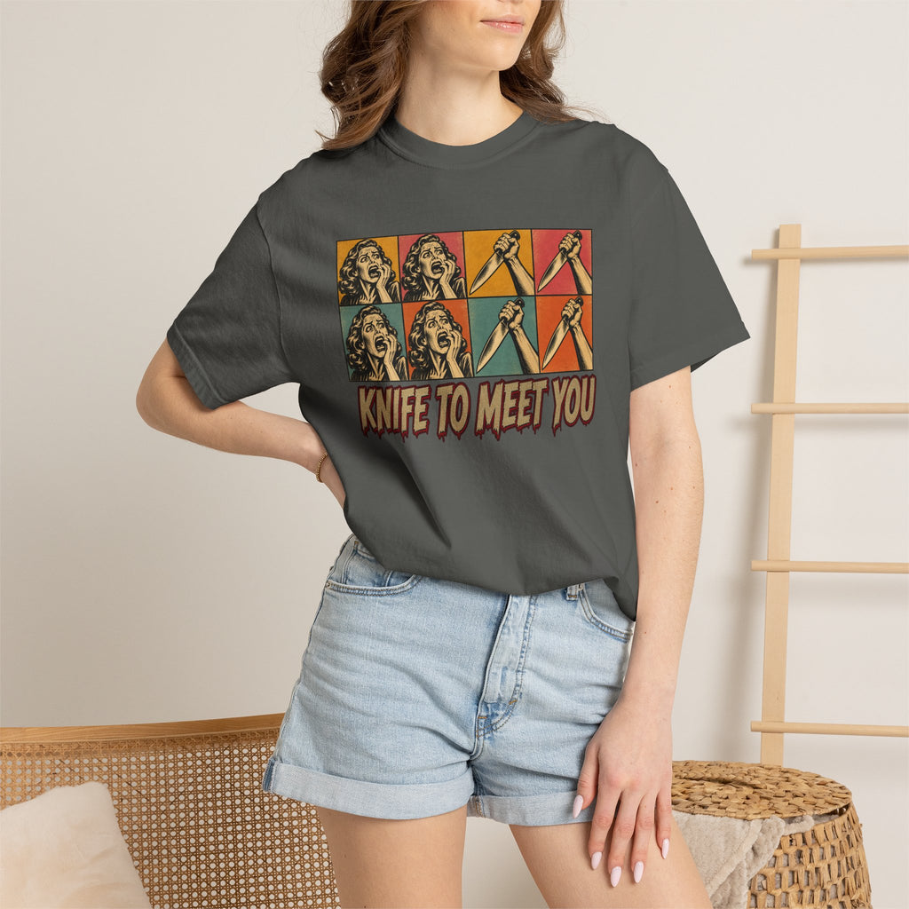 Knife to Meet You Tee | Retro Slasher Horror Shirt
