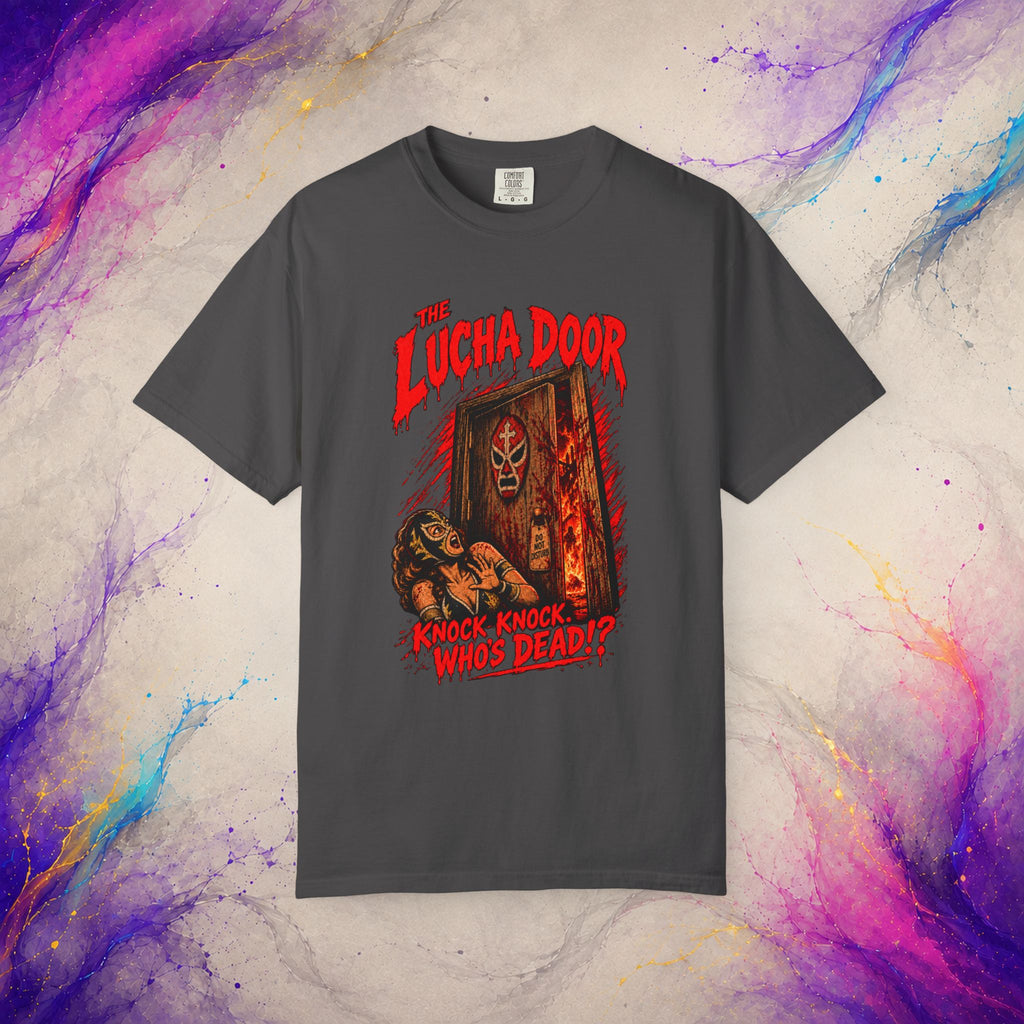 The Lucha Door Tee - Wrestling Horror Graphic Shirt