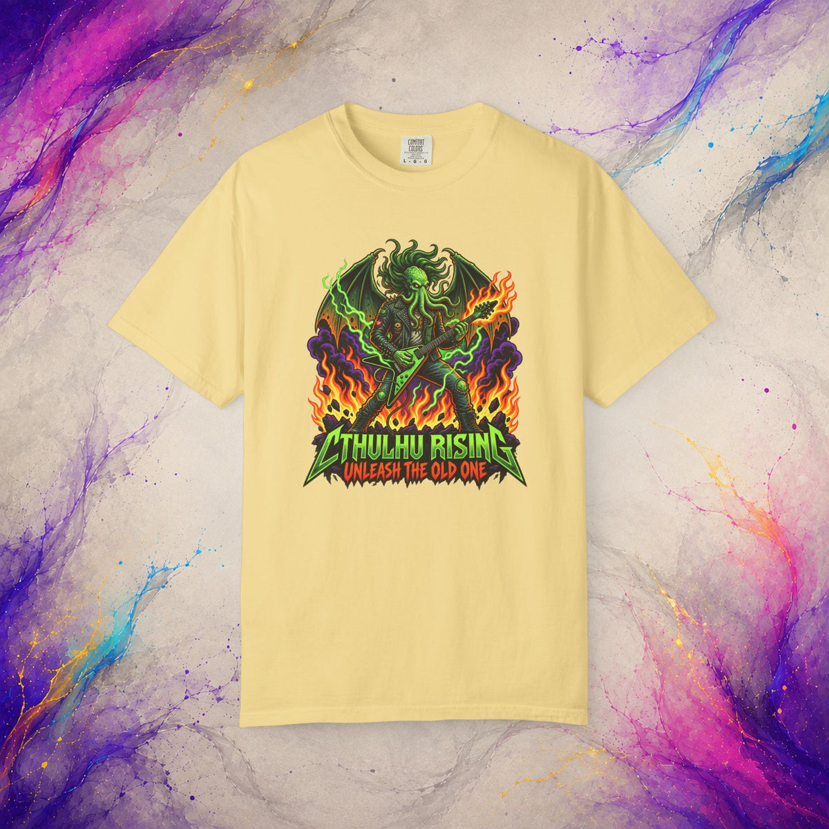 Cthulhu Rising Tee | Cosmic Horror Metal Graphic T-Shirt