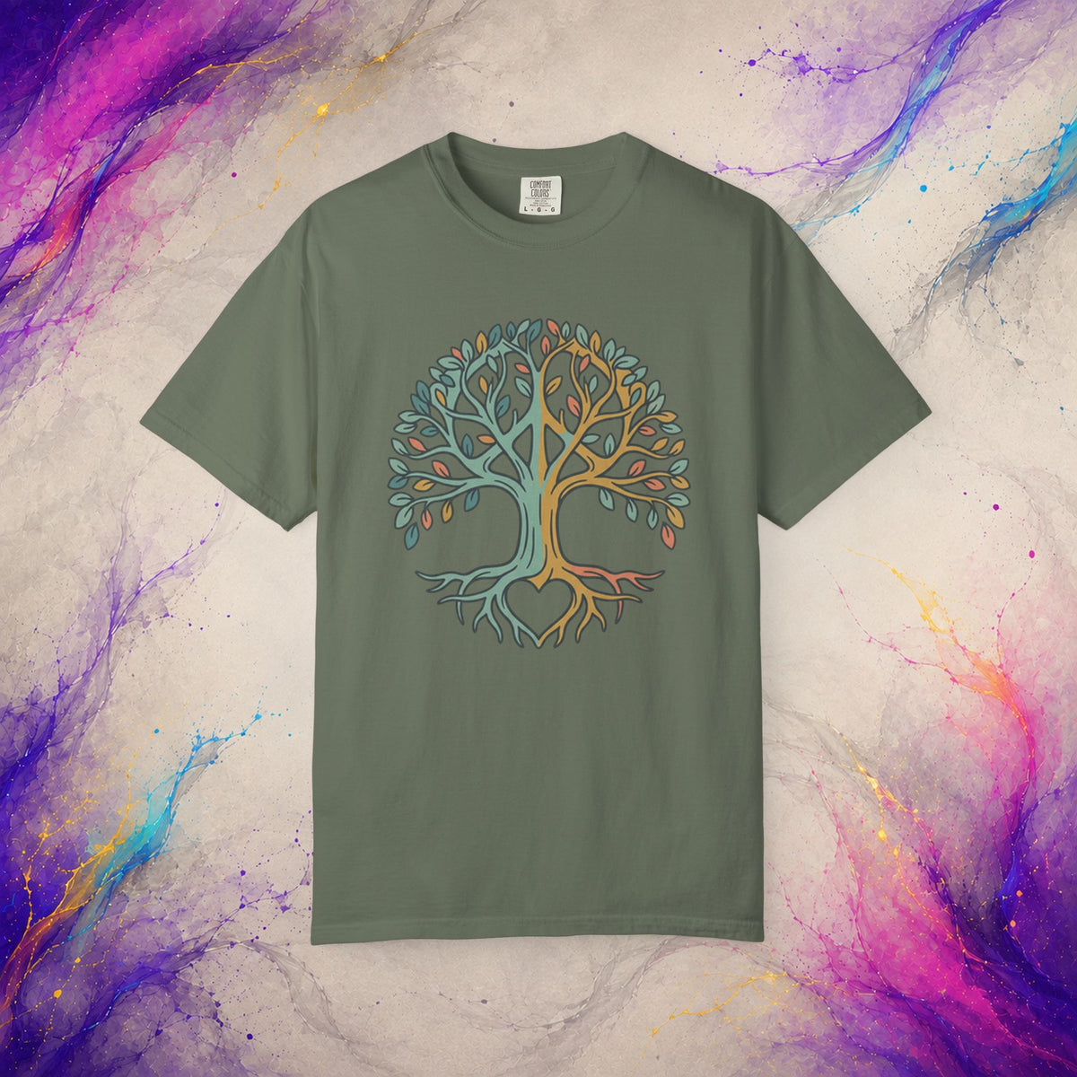 Peace Tree of Life Tee | Retro Peace Symbol Graphic T-Shirt