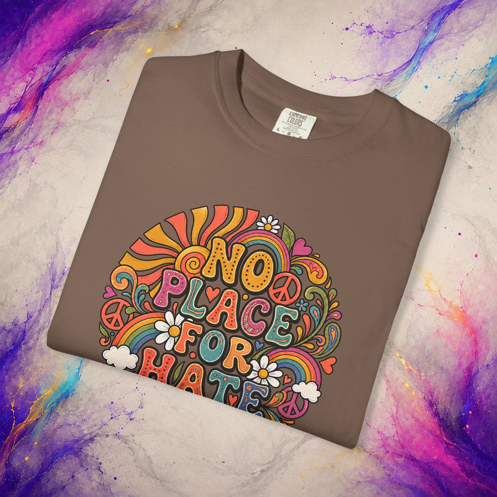 No Place for Hate Tee | Retro Peace Graphic T-Shirt