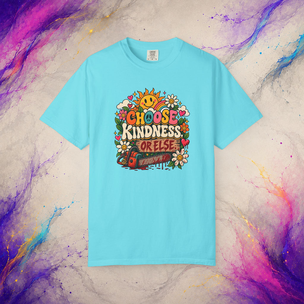 Choose Kindness or Else Tee | Retro Dark Humor Peace Shirt