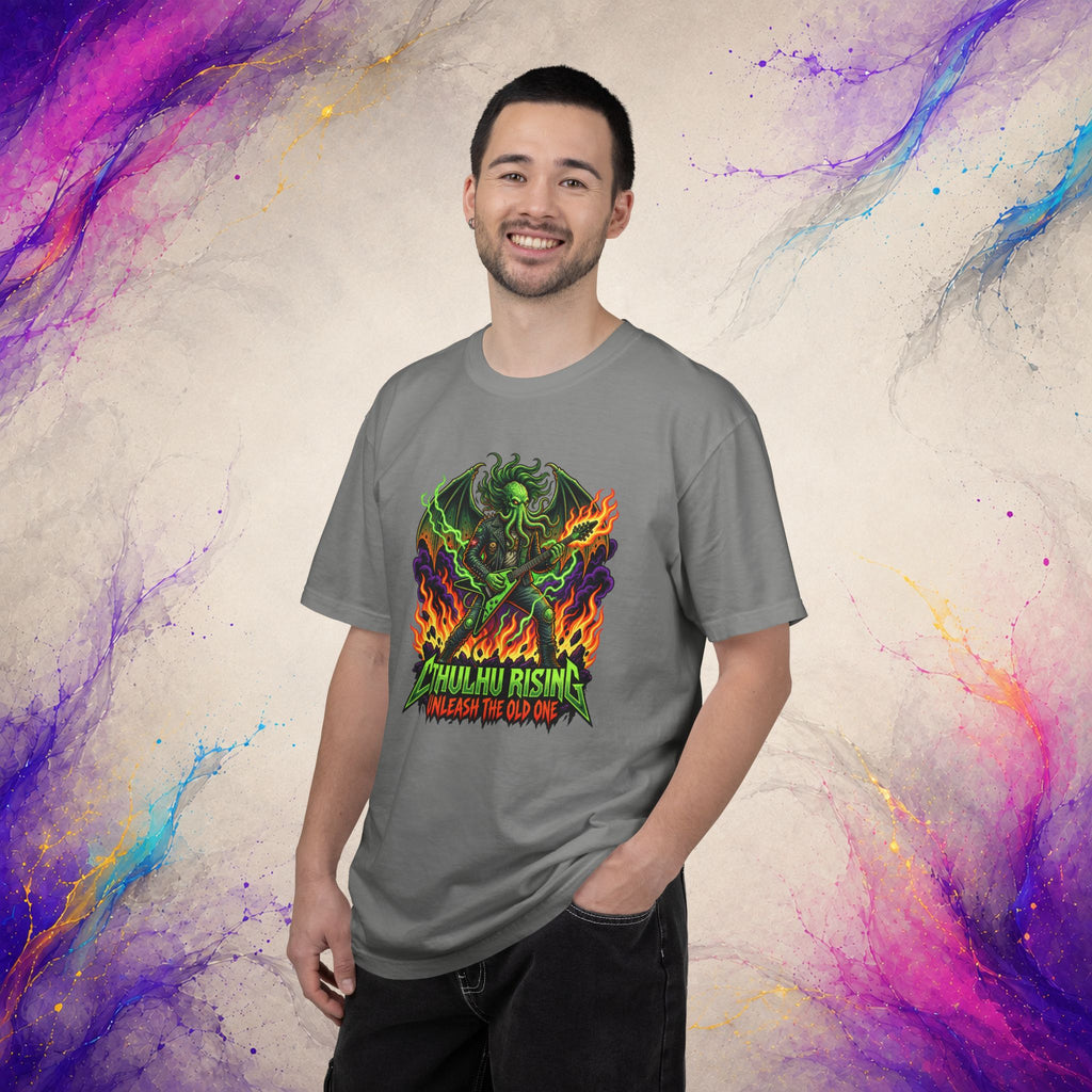 Cthulhu Rising Tee | Cosmic Horror Metal Graphic T-Shirt