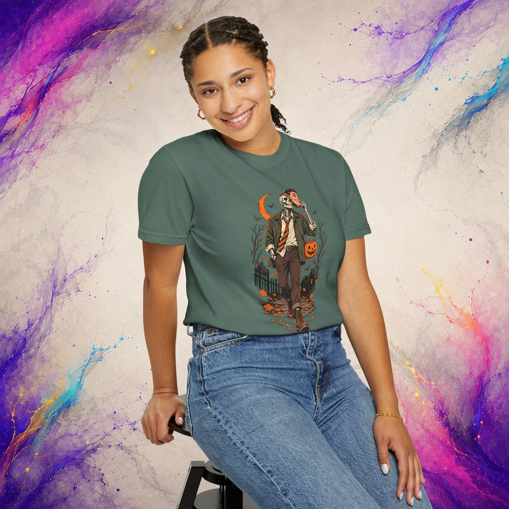 Mask Off At Midnight | Skeleton Halloween Shirt