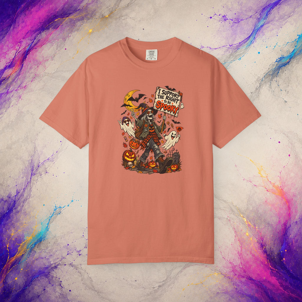 I Support the Right to Be Spooky Tee | Halloween Skeleton T-Shirt