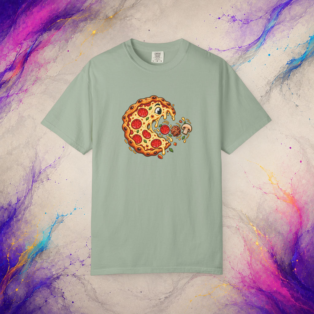 Pizza Chase Tee | Retro Arcade Inspired Pizza Graphic T-Shirt
