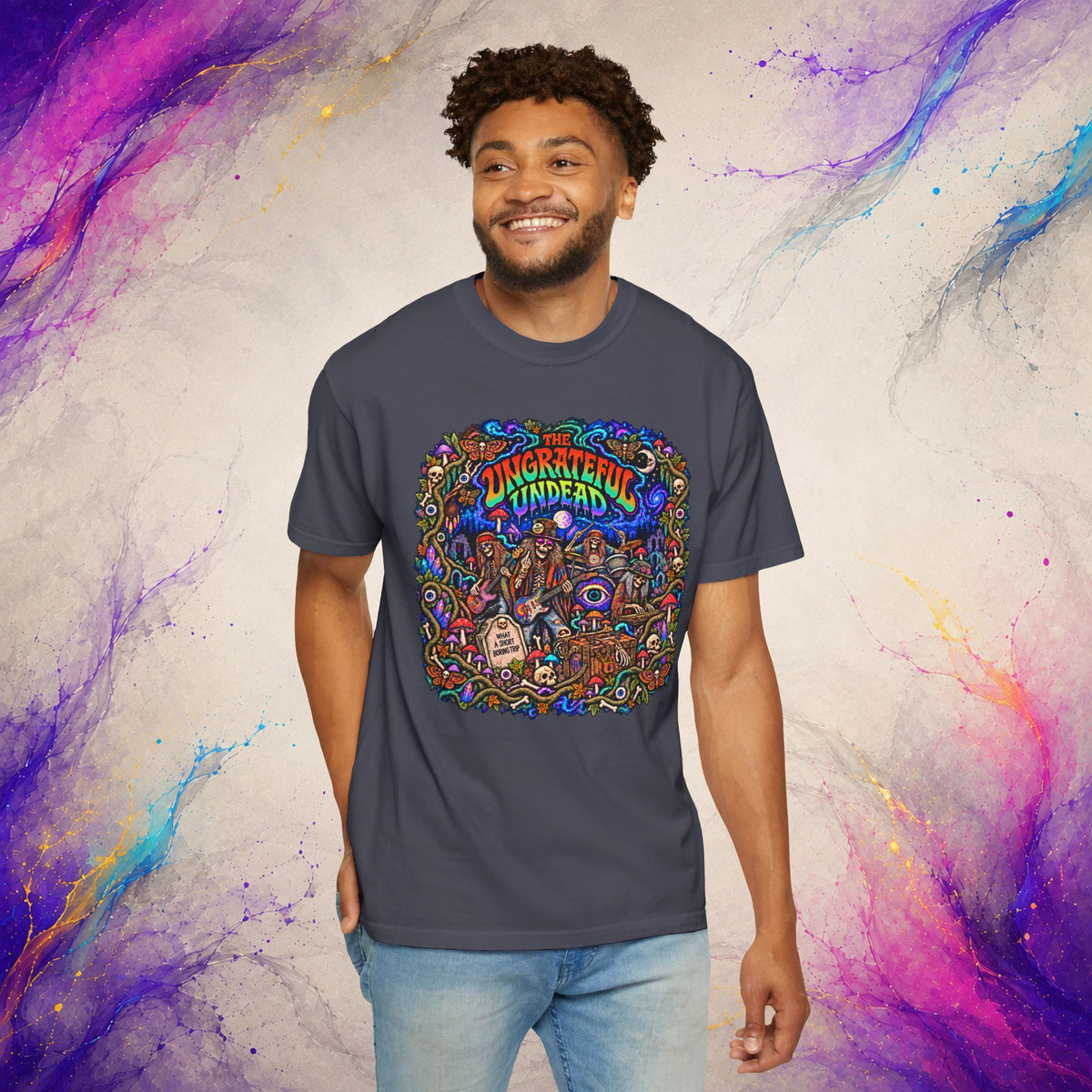 The Ungrateful Undead Tee | Psychedelic Zombie Rock T-Shirt
