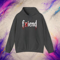 Friend/Fiend Pullover | Minimal Horror Graphic Hoodie