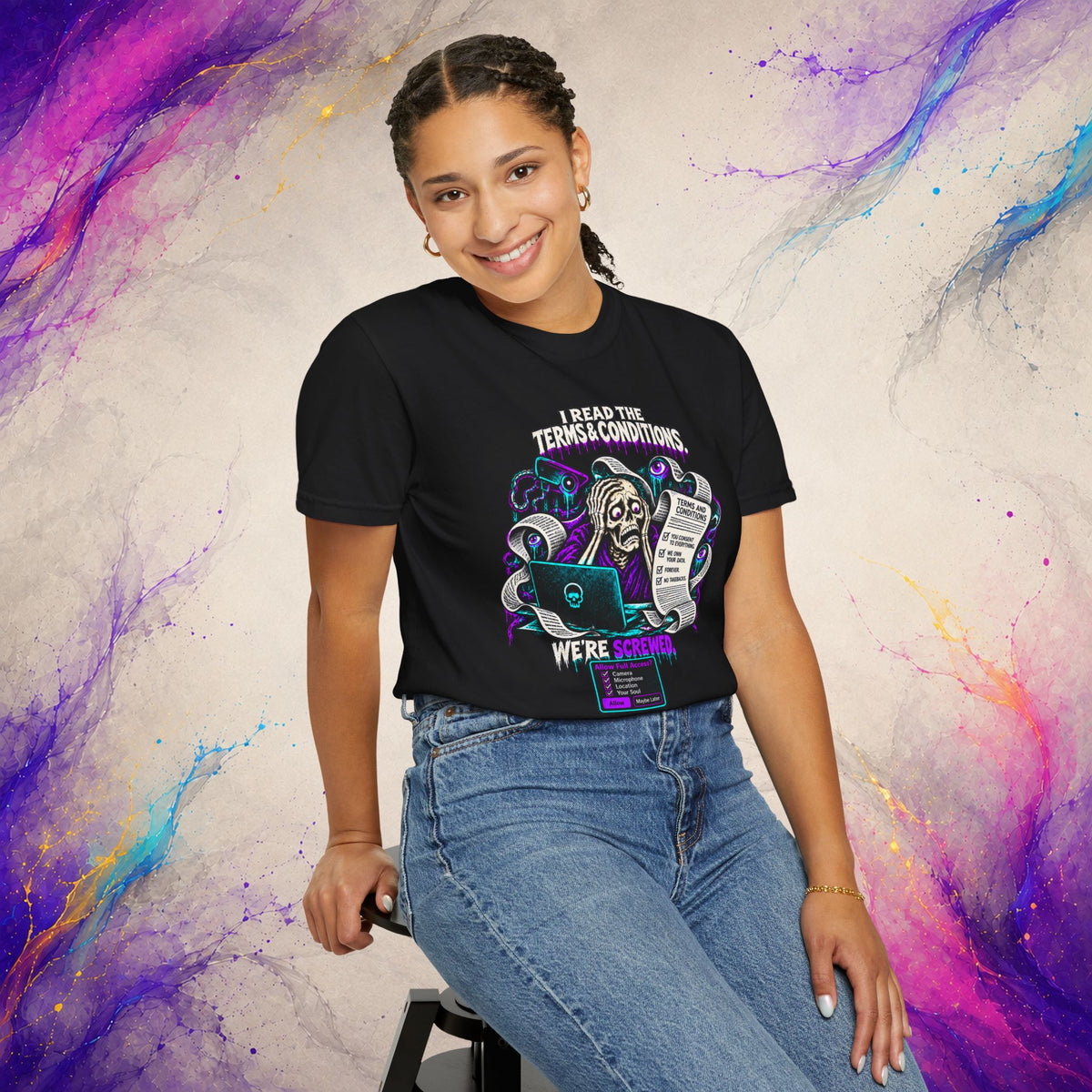 Read the Terms & Conditions Tee | Tech Privacy Dark Humor T-Shirt
