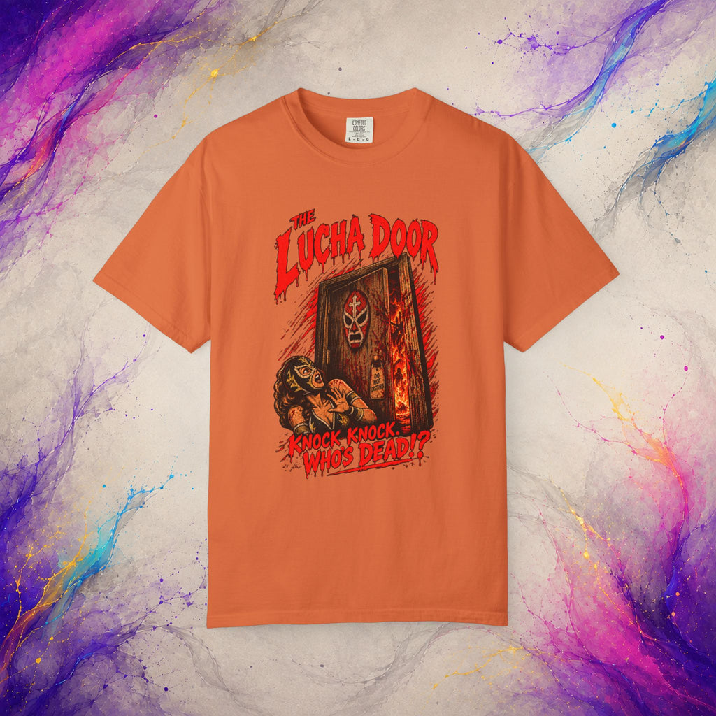 The Lucha Door Tee - Wrestling Horror Graphic Shirt