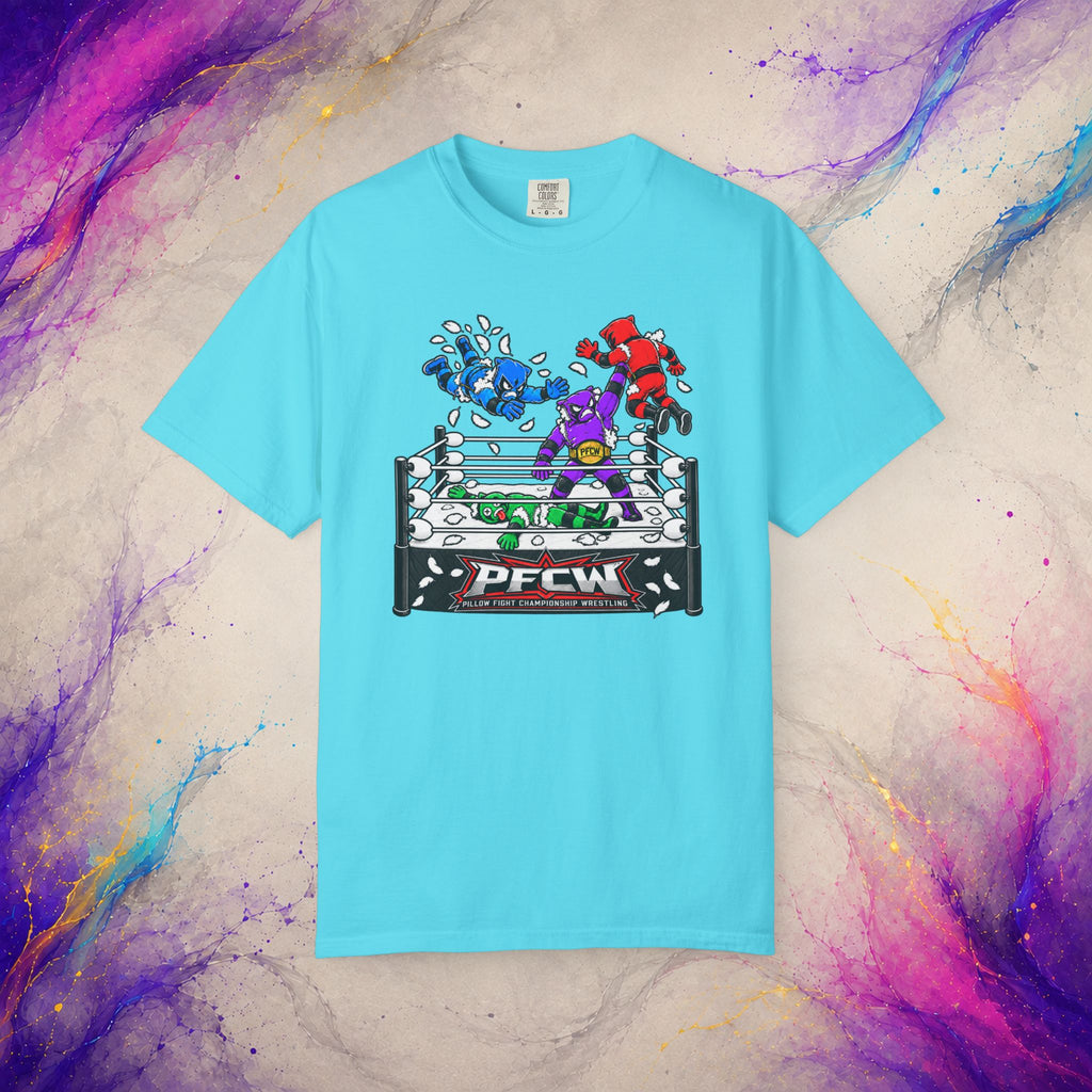 Pillow Fight Championship Wrestling Tee | Retro Wrestling Parody T-Shirt