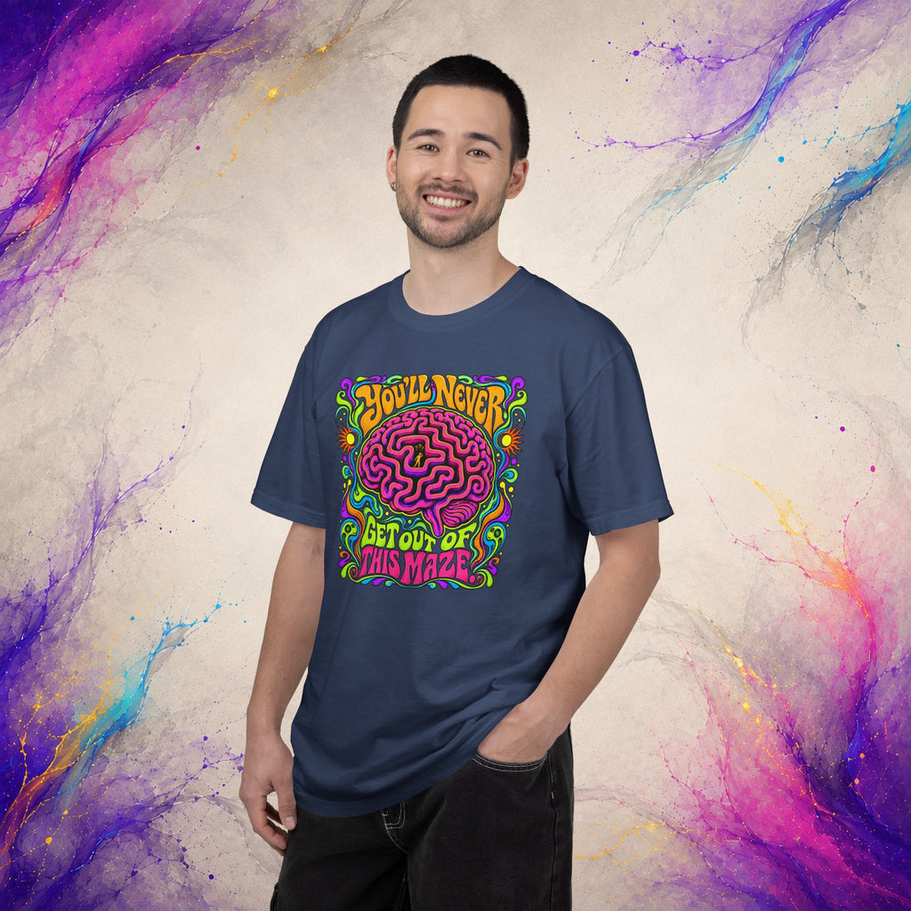 You’ll Never Get Out of This Maze T-Shirt | Psychedelic Brain Graphic Tee