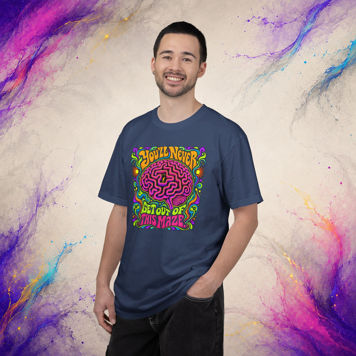 You’ll Never Get Out of This Maze T-Shirt | Psychedelic Brain Graphic Tee