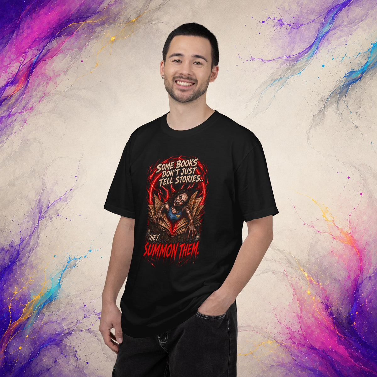 They Summon Them Tee | Cursed Book Horror Shirt