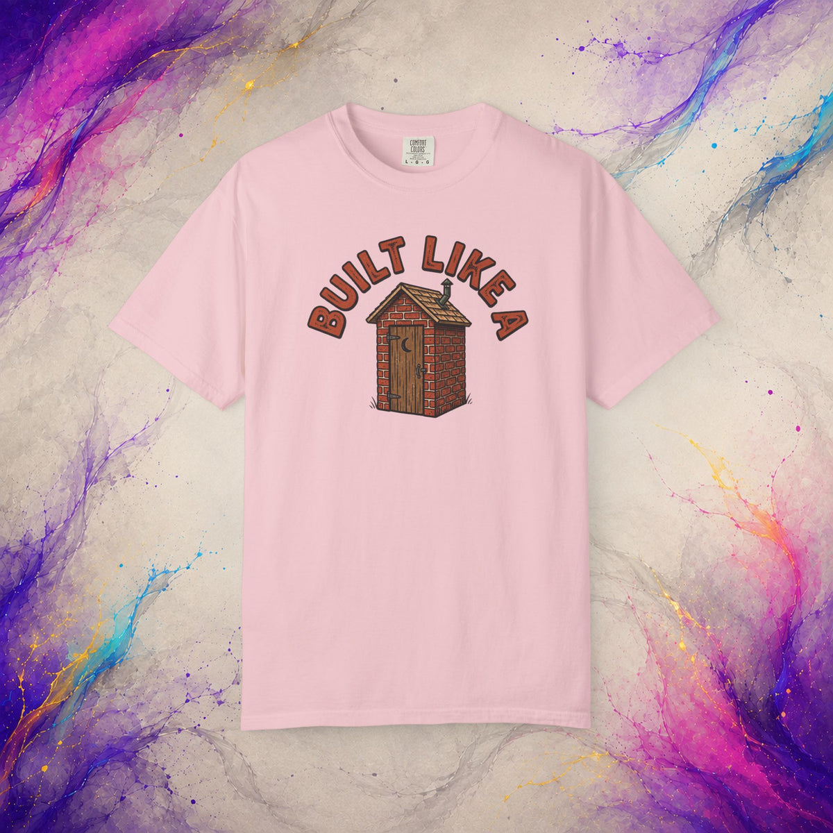 Built Like a Brick Shithouse Tee | Funny Outhouse Shirt