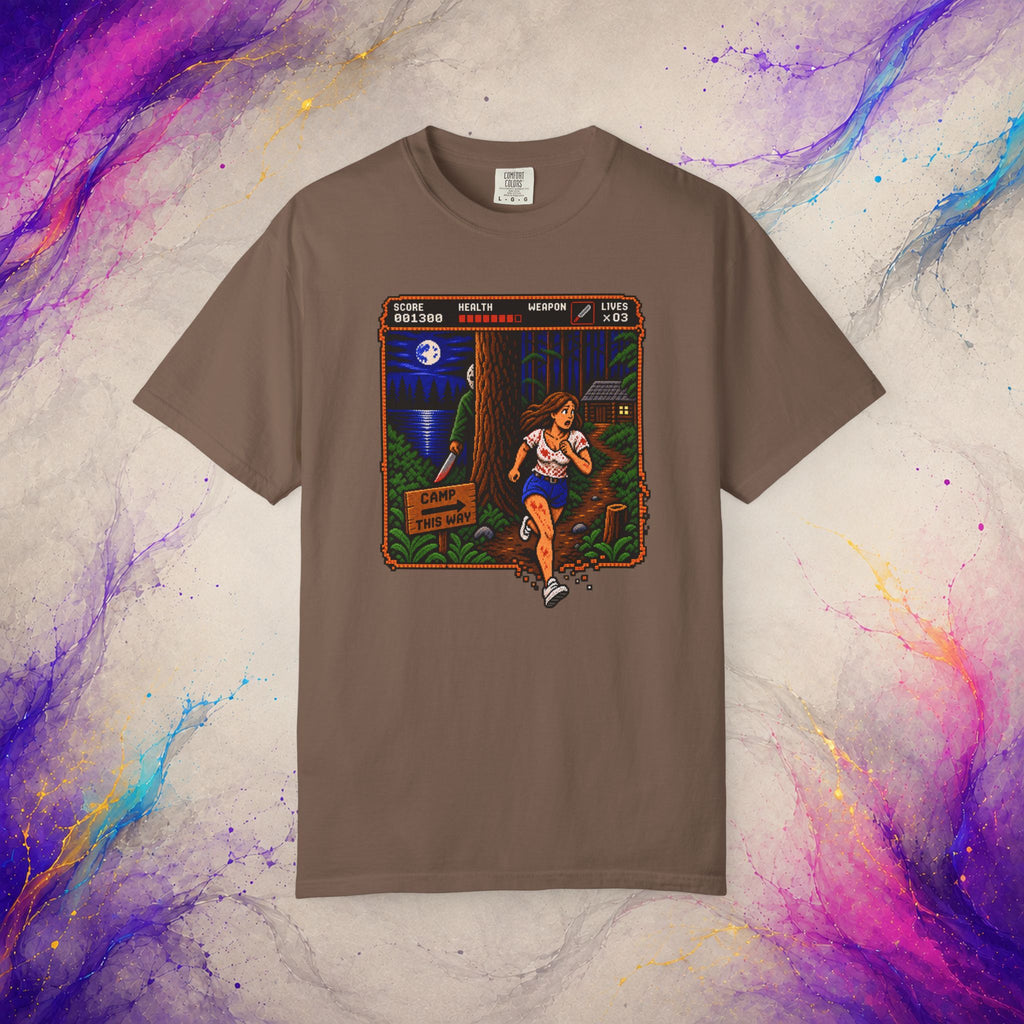 Camp This Way Tee | Retro Pixel Slasher Horror T-Shirt