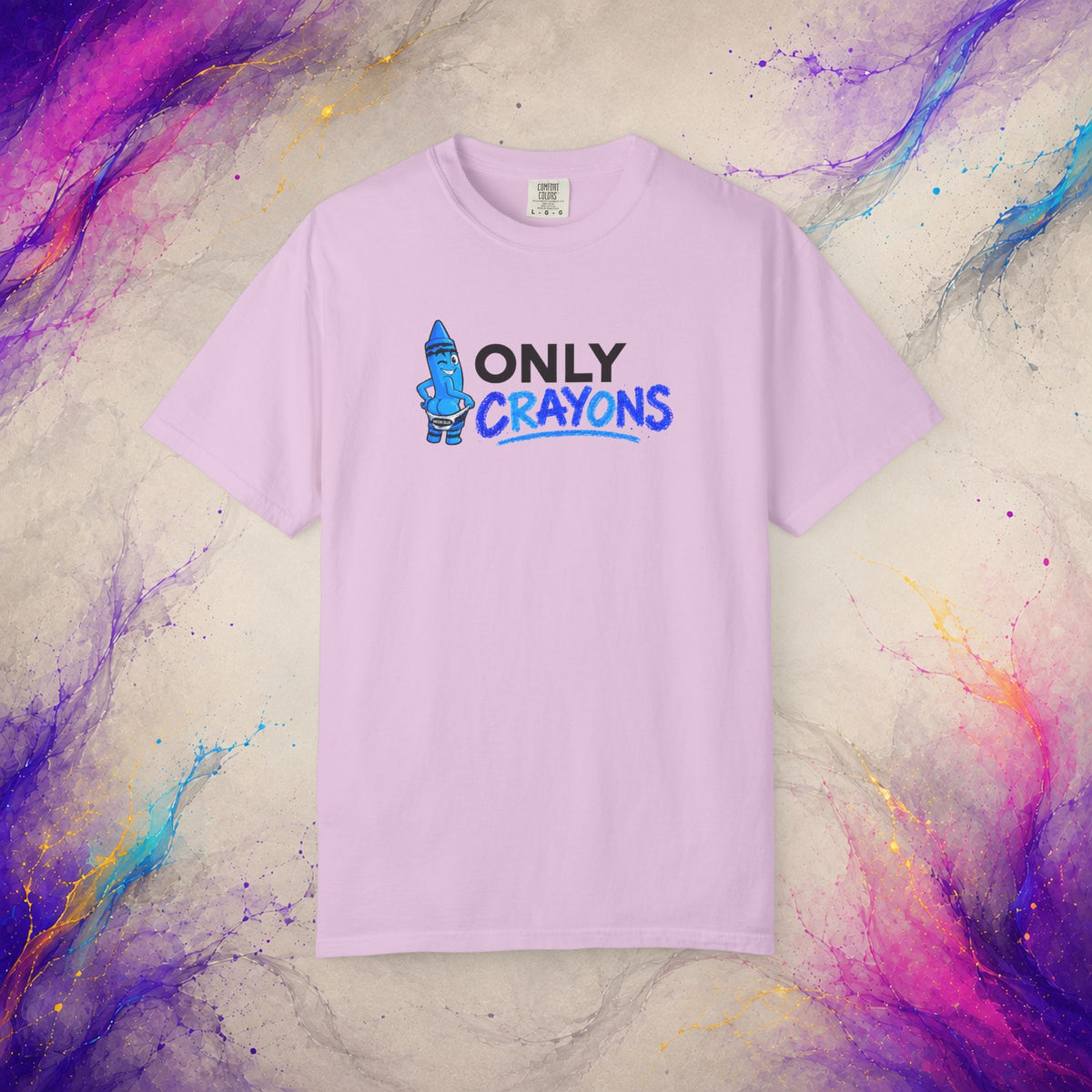 Only Crayons Tee | Funny Adult Humor Shirt