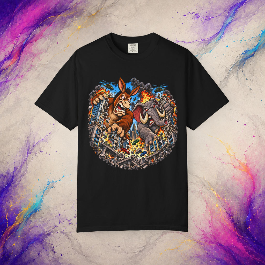 Two-Party Monster Mayhem Tee | Political Satire T-Shirt