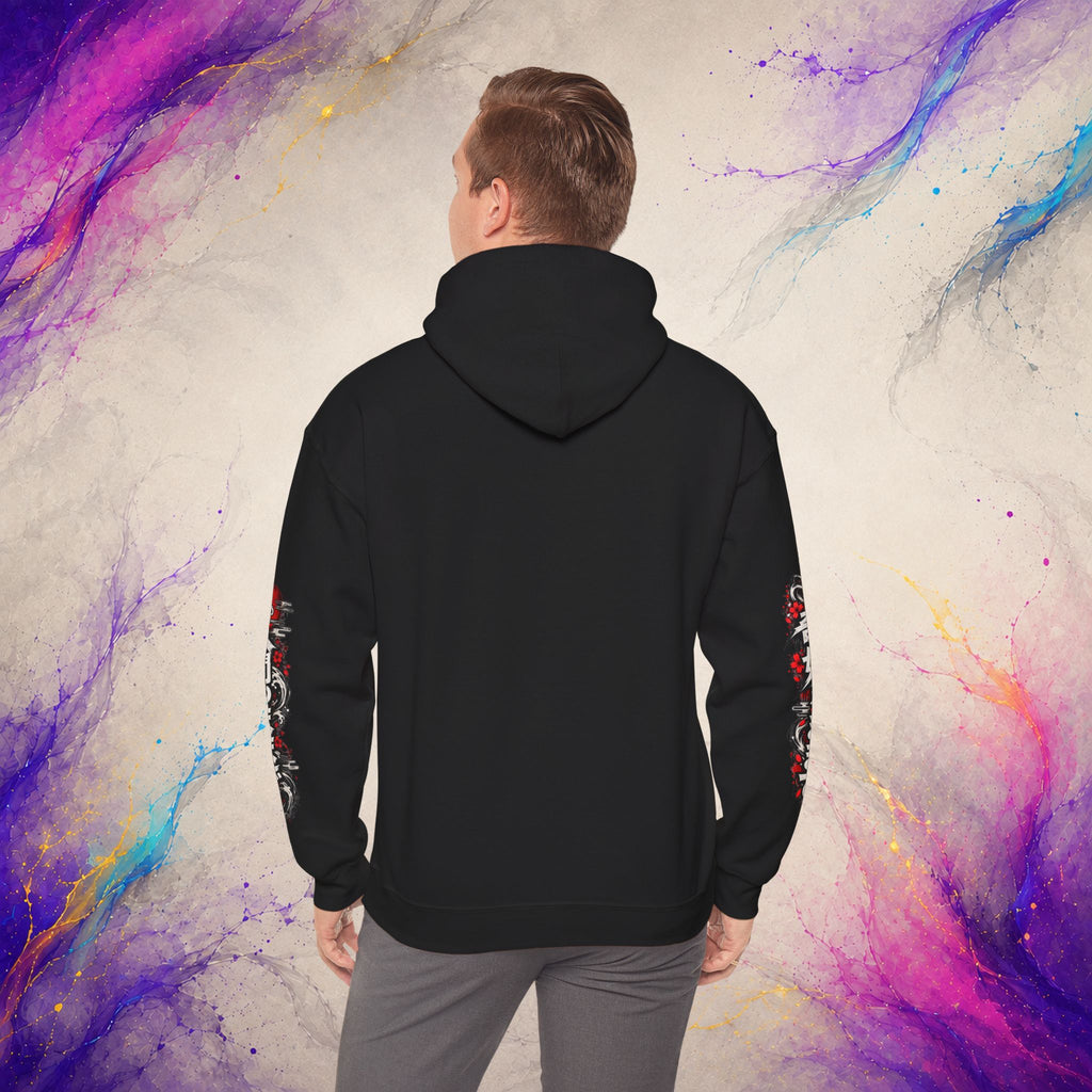 Stay Weird, Stay Human Pullover | Distressed Japanese Art Hoodie