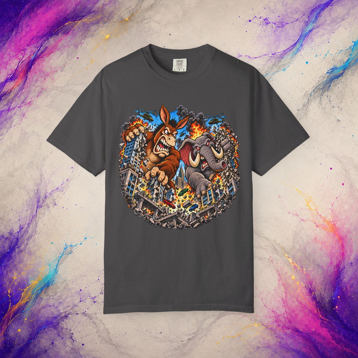 Two-Party Monster Mayhem Tee | Political Satire T-Shirt