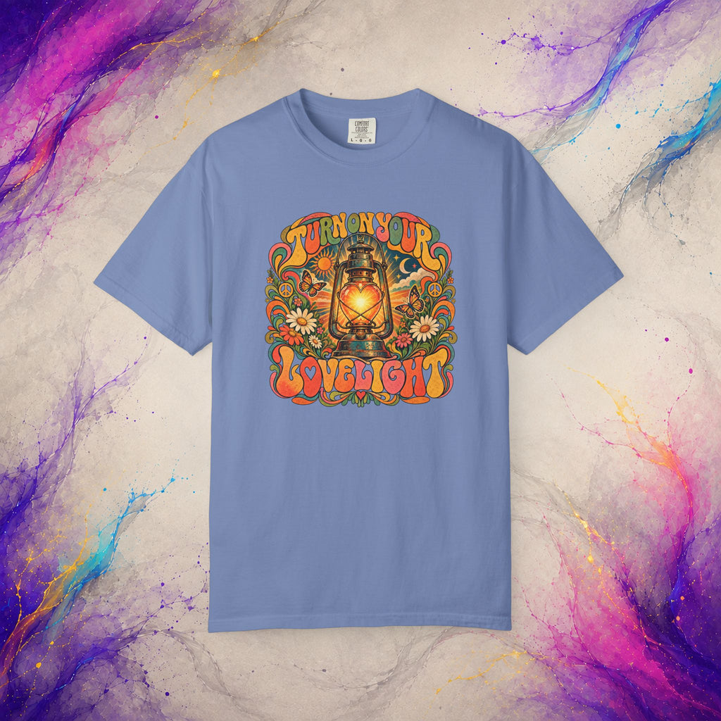Turn On Your Lovelight Tee | Retro Lantern Peace T-Shirt