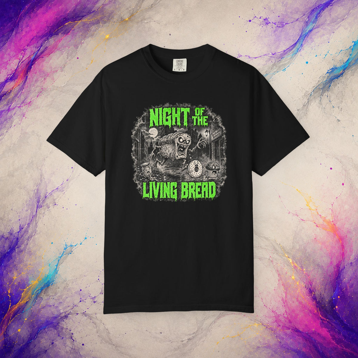 Night of the Living Bread Tee | Retro Zombie Horror Shirt