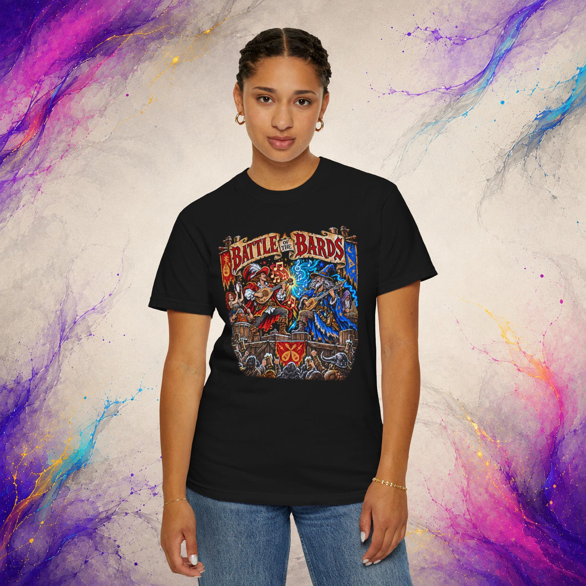 Battle of the Bards Tee | Fantasy Music Duel Shirt