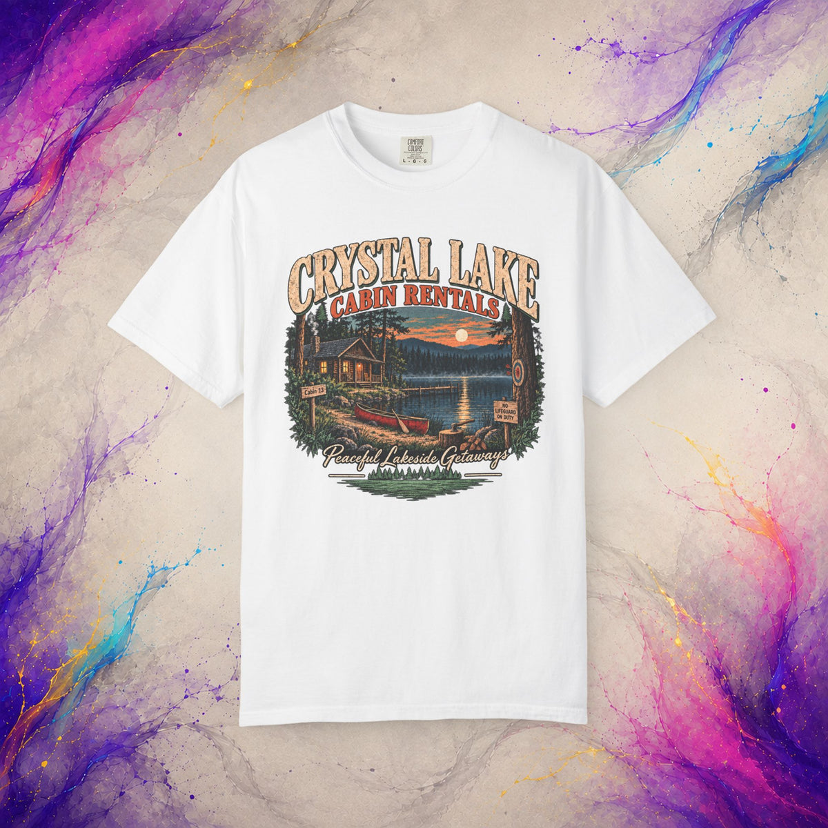 Cabin 13 Rentals T-Shirt | Retro Slasher Camp Horror Tee