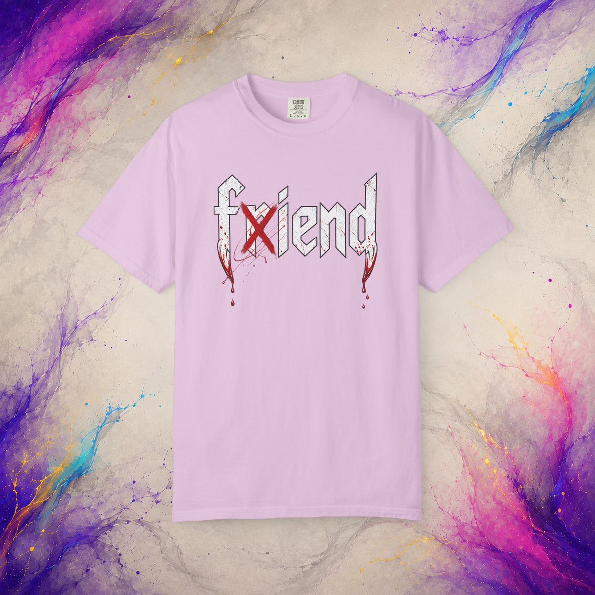 Friend/Fiend Tee | Minimal Horror Graphic Shirt